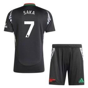 Camisolas Arsenal Saka 7 Criança 2º Equipamento Alternativa 2024-25 Manga Curta